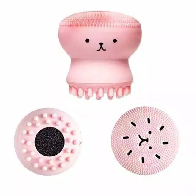 OCTOPUS /DOLPHIN Sikat Wajah Pembersih Make Up Gurita/ GURITA CLEAN BRUSH /PEMBERSIH WAJAH SILICONE