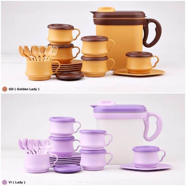 Large tea set tulipware