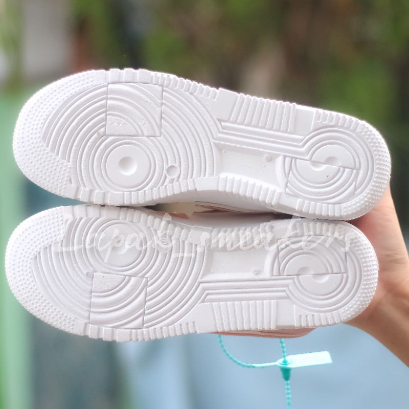 ORIGINAL IMPORT SEPATU PUTIH WANITA FULL WHITE SNEAKERS KETS CASUAL SPORT RUNNING WOMEN SHOES KOREAN STYLE GIRL AIR FORCE 1 ONE-7