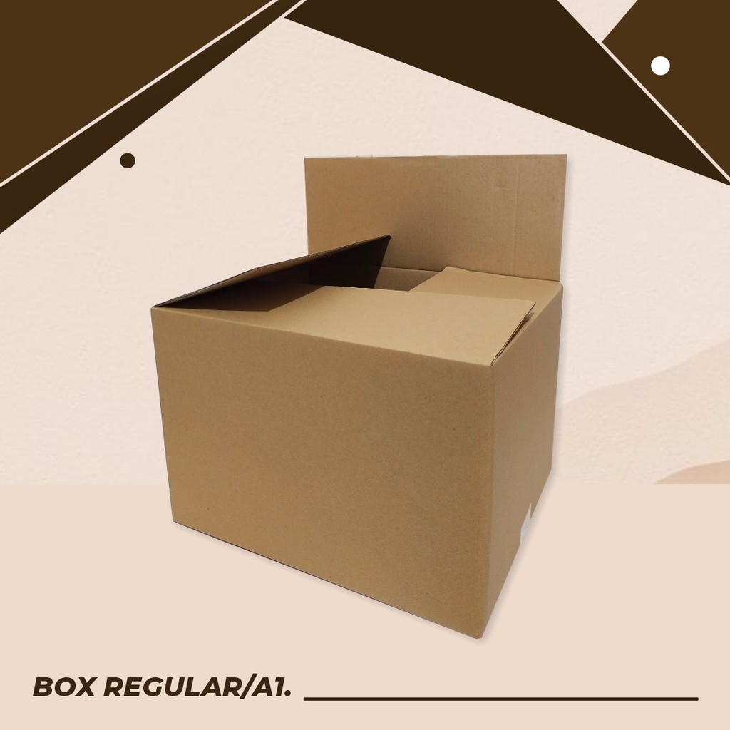 

KARDUS/BOX A1 POLOS UK. 40 x 32 x 27 cm - Box AMDK 1 Liter/Kardus Kemasan botol/Polos/Boxpacking