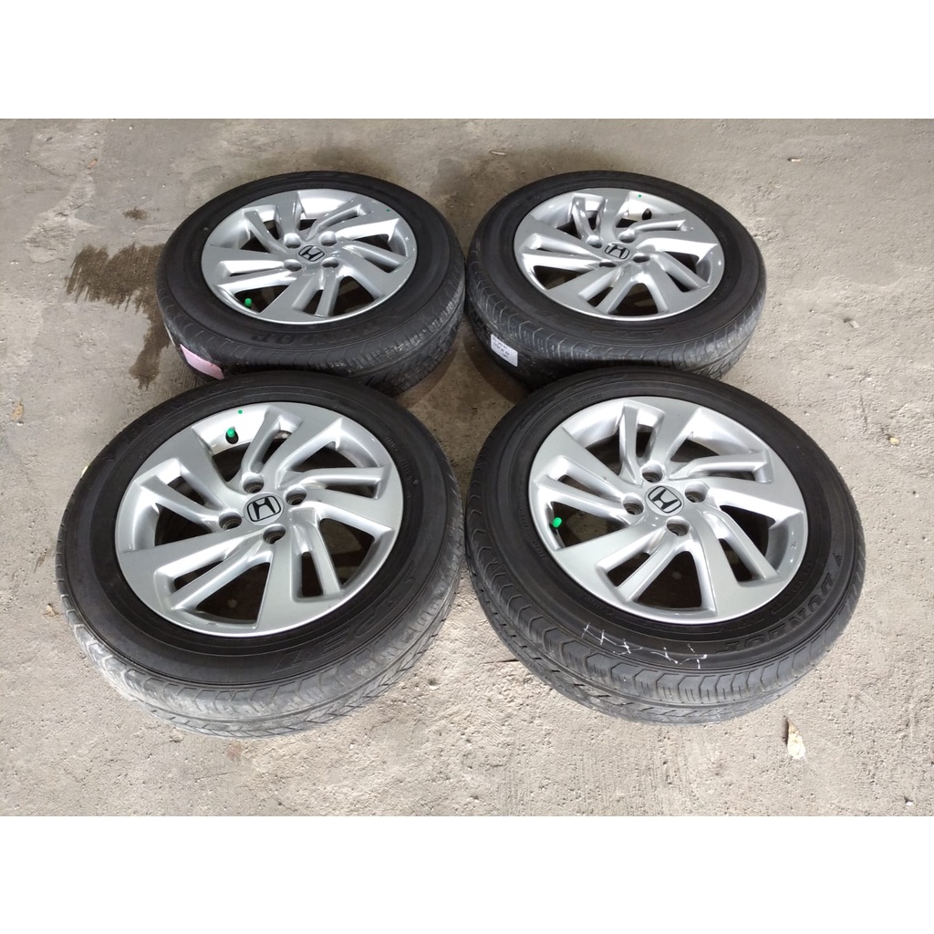 velg pelek mobil std oem jazz ring 15 ban dunlop lubang 4 pcd 100 bisa buat brio mobilio dll