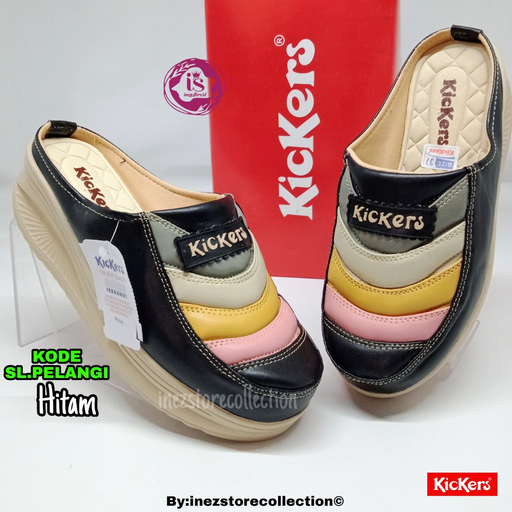 SANDAL WEDGES WANITA TERBARU KICKERS KODE SL.PLANGI MURAH BERKUALITAS