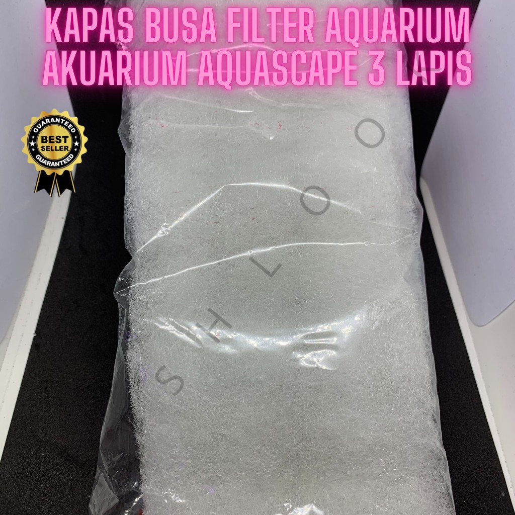 kapas busa filter aquarium akuarium aquascape 3 lapis