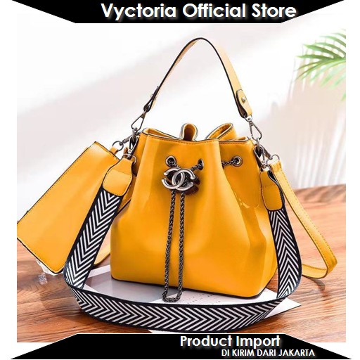 (COD) Vyctoria VOS2567 Tas Selempang Wanita 2in1 Import Grosir Promo BTH88012 EL535 LT1630 CR7059 BQ2567 3059 1630 7059 535 88012