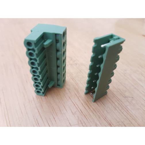 2EDG 5.08 7P lurus Green Terminal pin Block Connector screw 5.08mm