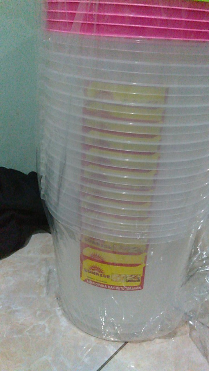 6 Pcs Toples Kerupuk Uk 5 Liter (tempat Kerupuk) Merek Sunraise