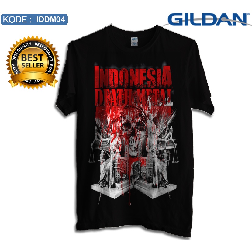 Kaos indonesia death metal original gildan iddm4