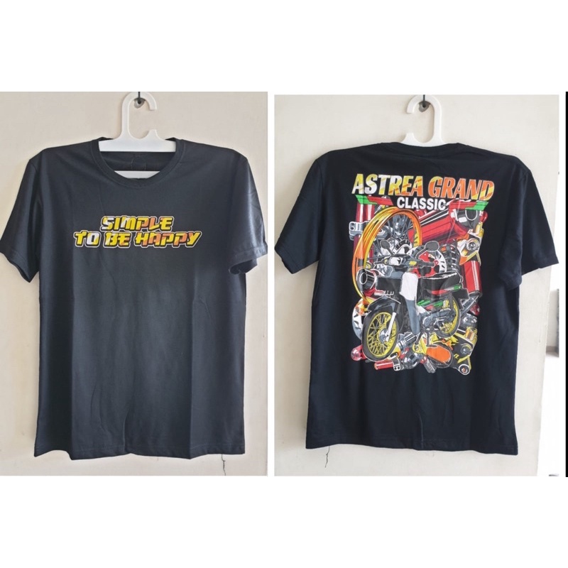 Kaos pria honda astrea grand hitam distro