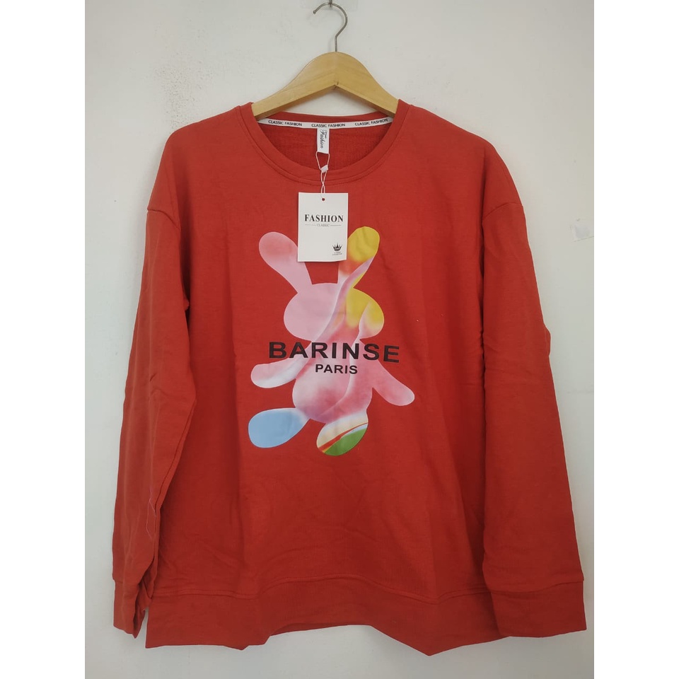 SWEATER Lengan Panjang Oversize Import Motif BEAR