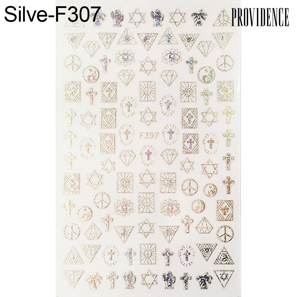 Providence Simple Geometric Pattern Women Beauty Nail Art Sticker DIY Decals Manicure Decor