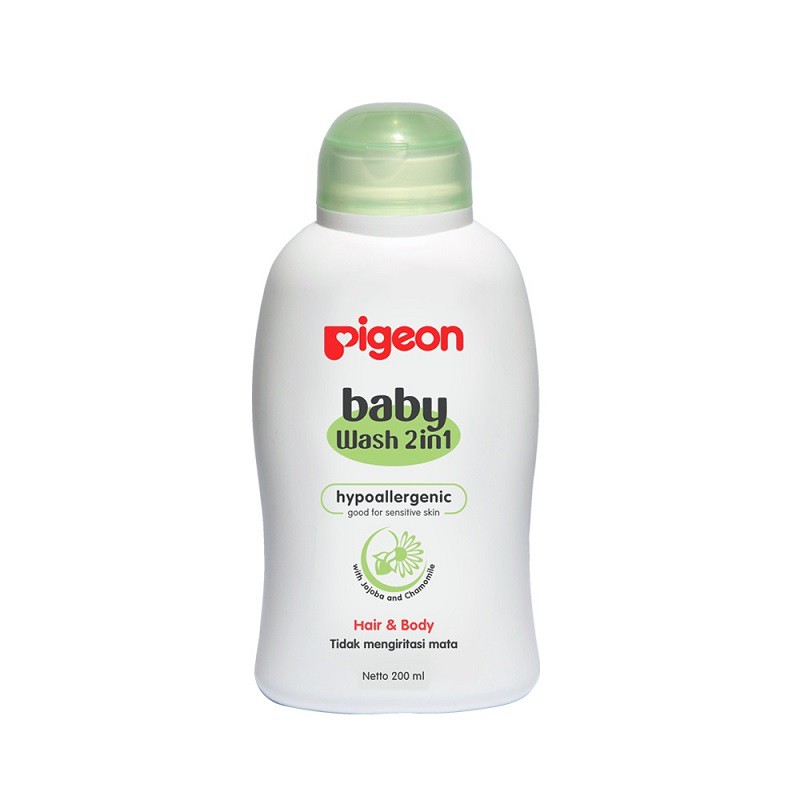 Pigeon Baby Wash 2in1 200ml Sabun Baby Anak Hair &amp; Body With Jojoba and Chamomile