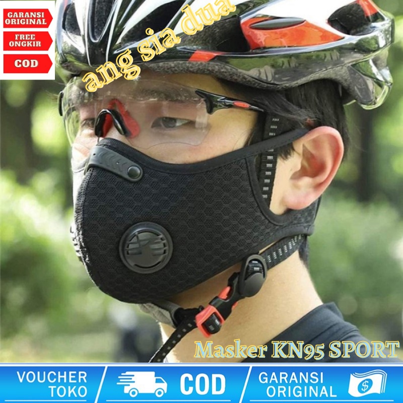 Masker KN95 SPORT MASK FILTER CARBON Masker KESEHATAN Masker Kain Motif Masker BRUKAT masker sport Sports outdoor masker bersepeda masker carbon filter masker kekinian 2022 masker terlaris murah Dengan desain tali perekat sehingga dapat fit dengan wajah