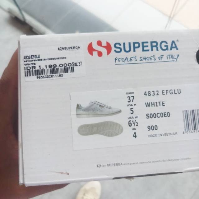 superga shoe box