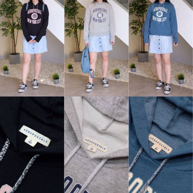 Jaket Hoodie Aeropostale Original NYC Crest Pullover