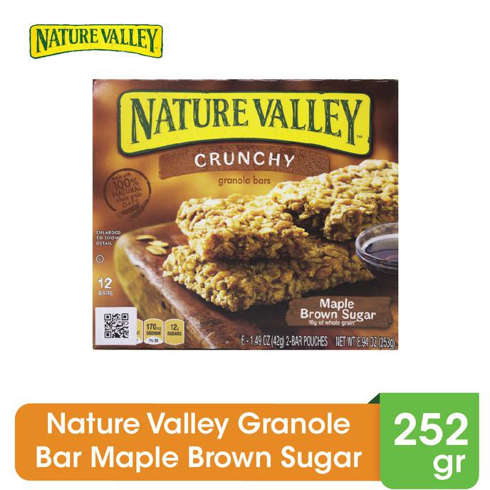 

THE BEST Nature Valley Granola Bar Maple Brown Sugar 252gr - 12 Bars MURAH