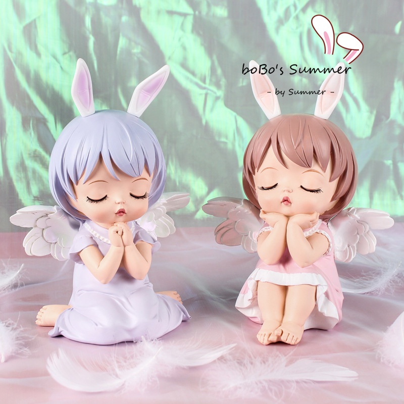Pajangan / Celengan Figure Karakter Baby Angel Lucu Dekorasi Desain Karakter Dekorasi Rumah