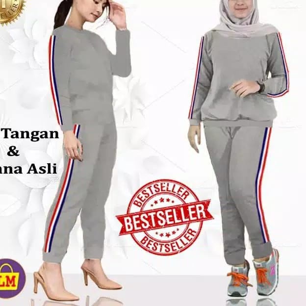 BO - SETELAN OLAHRAGA 01 LINA / SETELAN TERLARIS / SETELAN TERMURA / MOTIF PITA NO SABLON