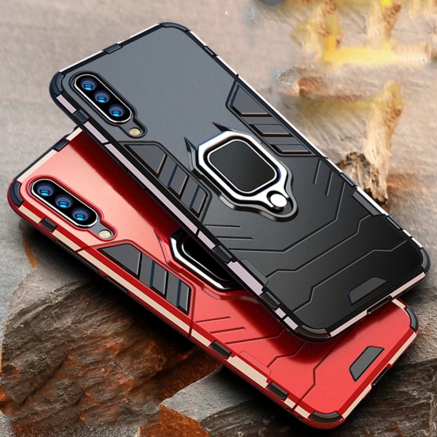 CASE SAMSUNG A50 A50S A30S RUGGED ARMOR ROBOT STANDING IRING