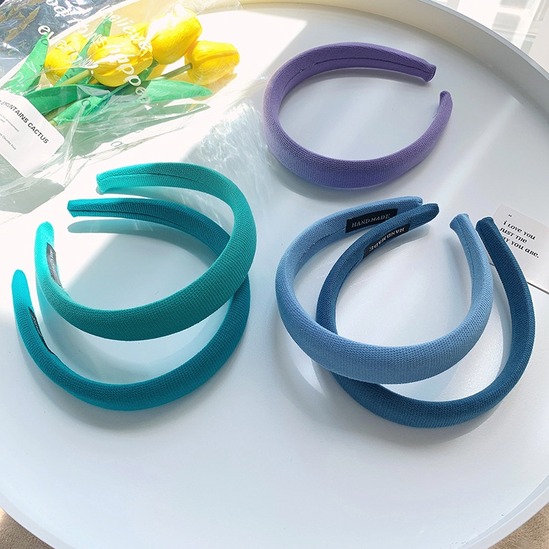 BANDO KAIN LEMBUT LEBAR KOREAN WOMEN SOFT ONE SOLID COLOR PADDED KAIN KATUN HEADBAND HAIRBAND HAIR HEAD BAND/ BANDO Cotton BENDO BANDANA WANITA KOREA WARNA POLOS PASTEL TERANG TEBAL LEBAR