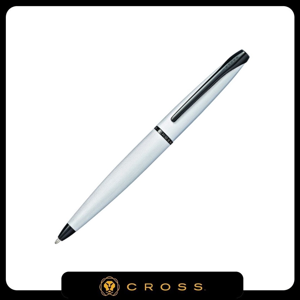 

ATX Brushed Chrome Ballpoint Pen With Polished Black PVD 882-43