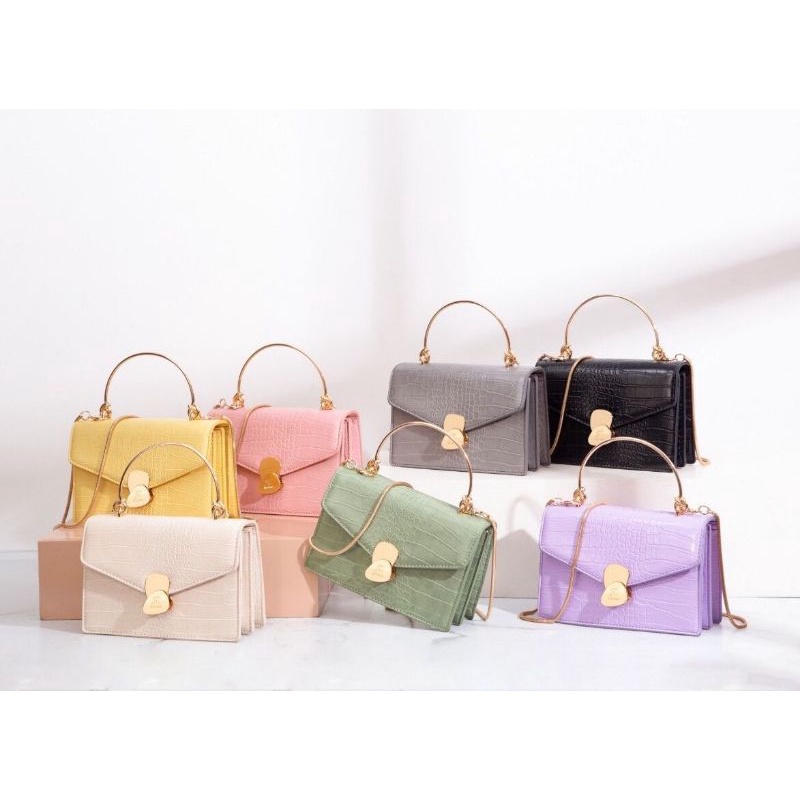 Tas Selempang Jimshoney Jh Marie Maru Bag Jims Honey Original - Tas Wanita Import Croco Slingbag Fashion Mini Tas Pesta