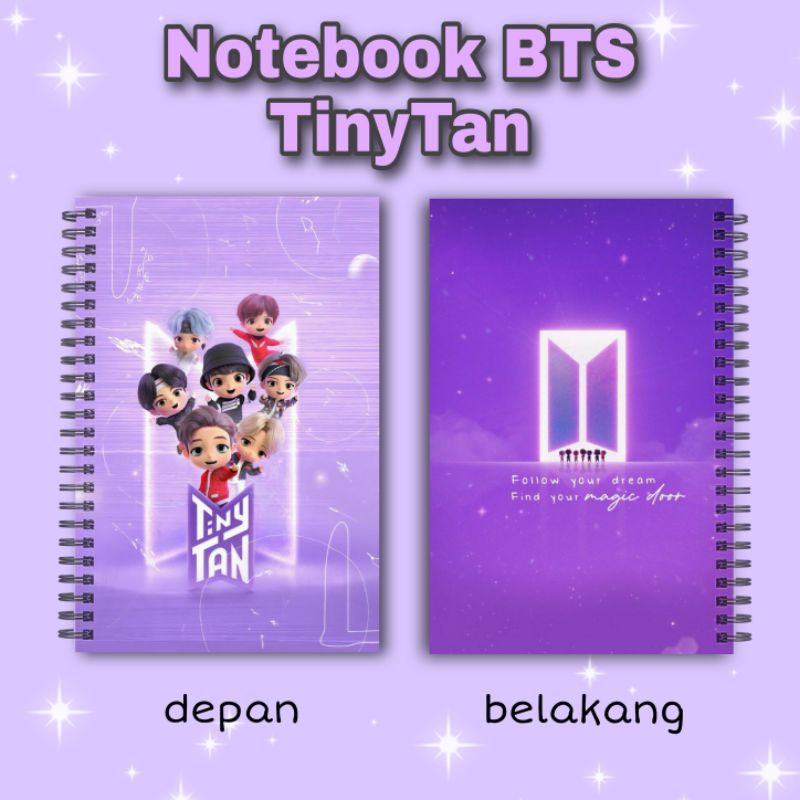 

[COD] NOTEBOOK A5 BTS TINY TAN Taehyung Suga Jin Buku Murah