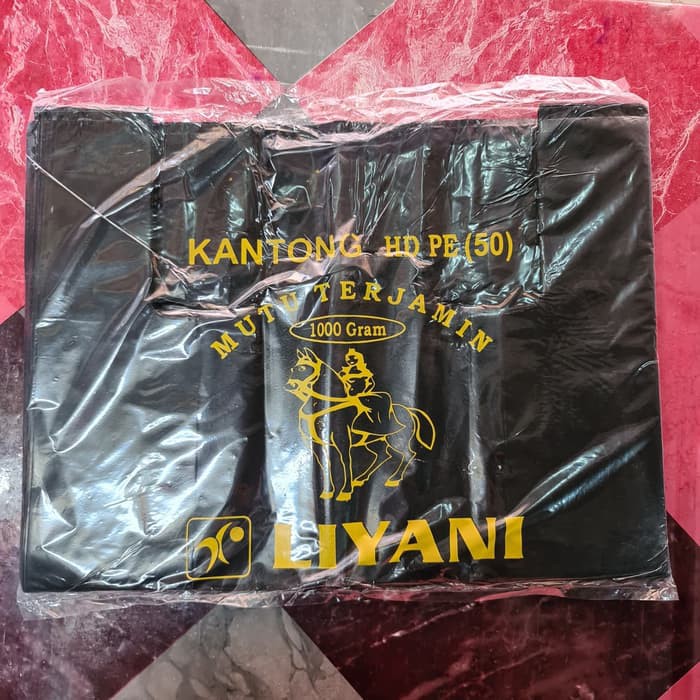 Kantong Kresek Hitam Liyani Raja Jumbo ukuran 50