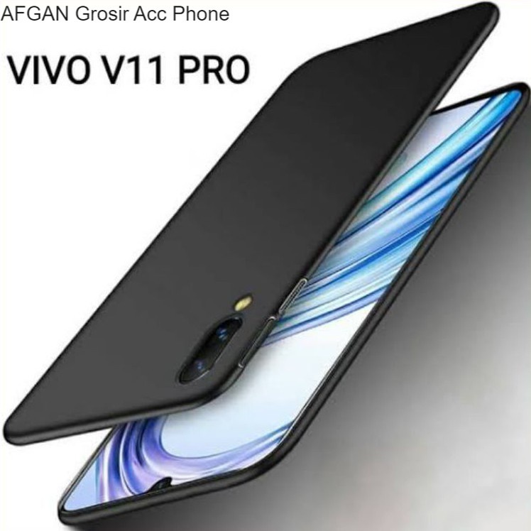Soft Case Blackmatte Vivo V11 Pro Casing Silikon Slim Black Matte Hitam Polos Vivo V11 Pro Grosir