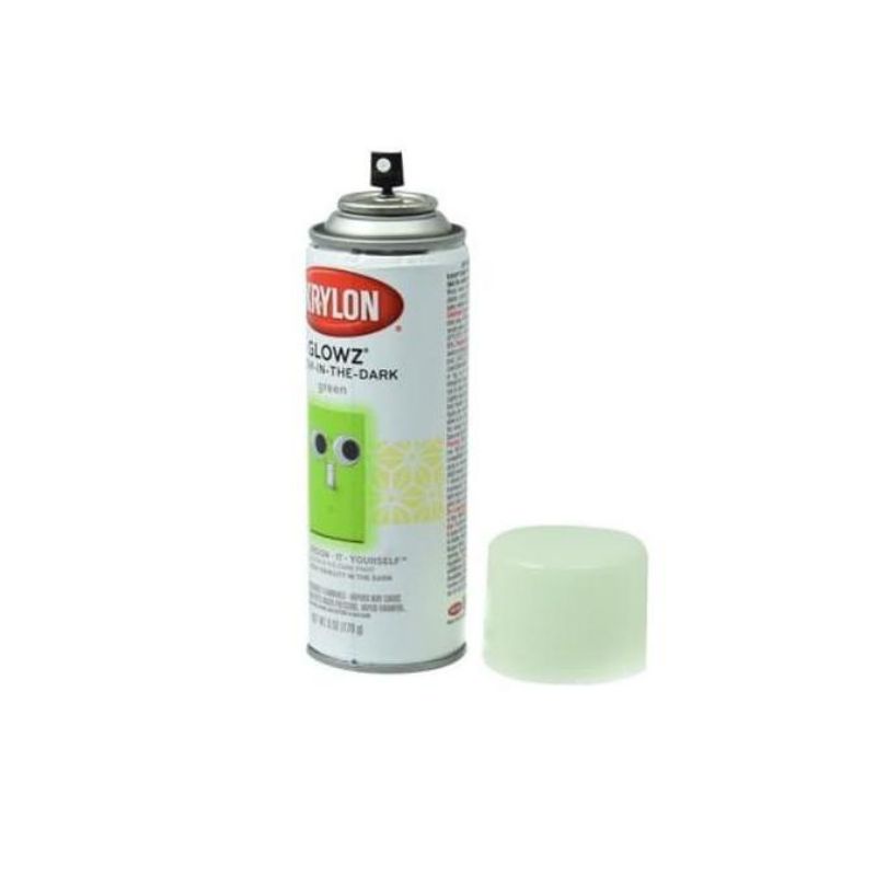 Cat semprot glow in the dark Ace original krylon - hijau