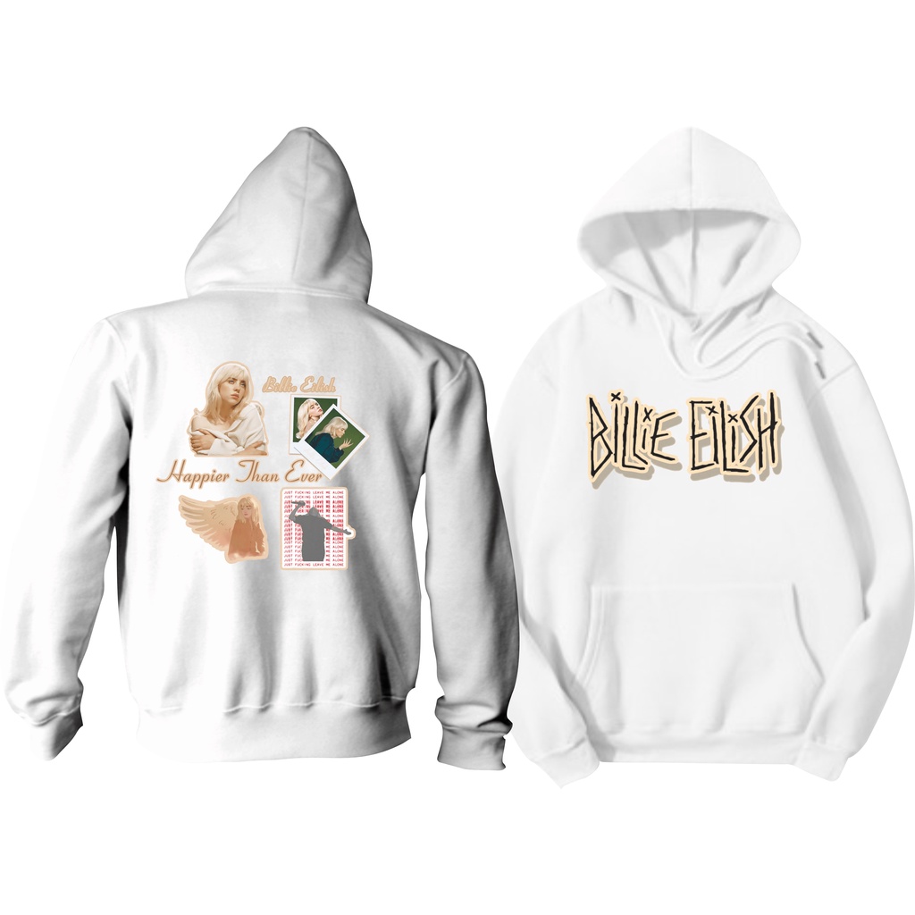 Hoodie Jumper Billie Eilish FULL SABLON DEPAN BELAKANG FOTO DTF