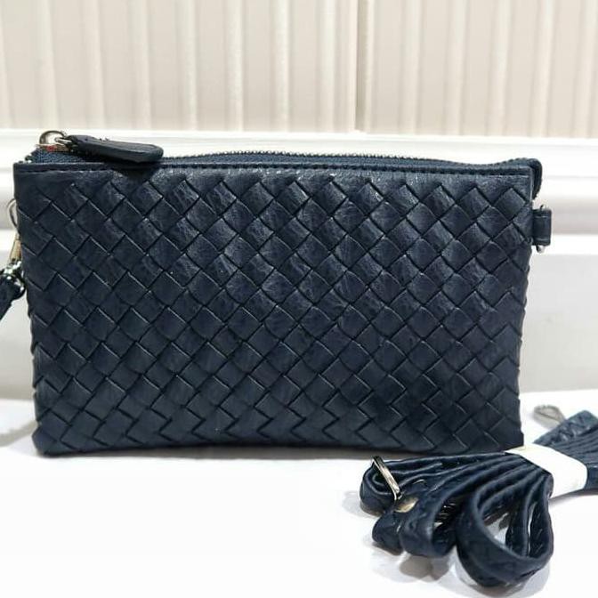 Clutch Selempang Dompet Bottega 3Ruang Medanbaiak.Store