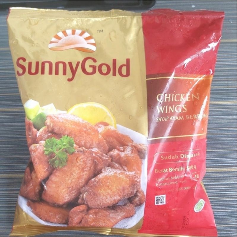 

Frozen Food Makanan Beku Sunny Gold Chicken Wings 500 Gram, Murah