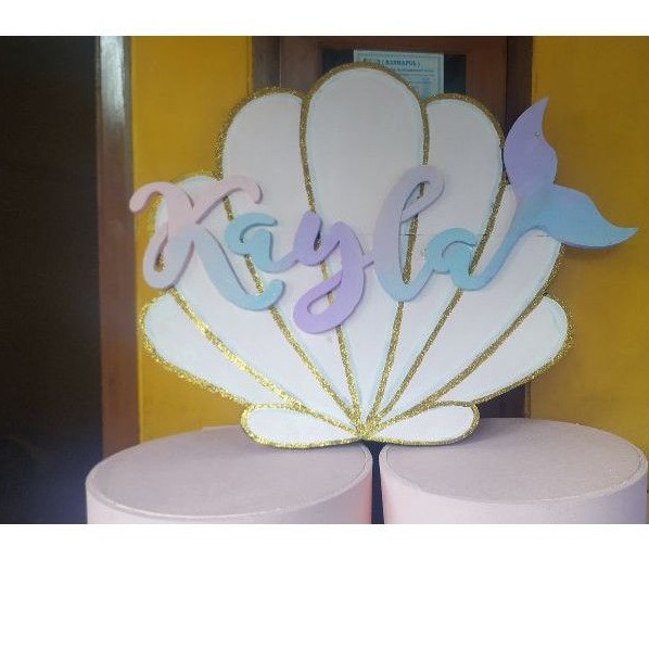 

papan nama Styrofoam bentuk mermaid