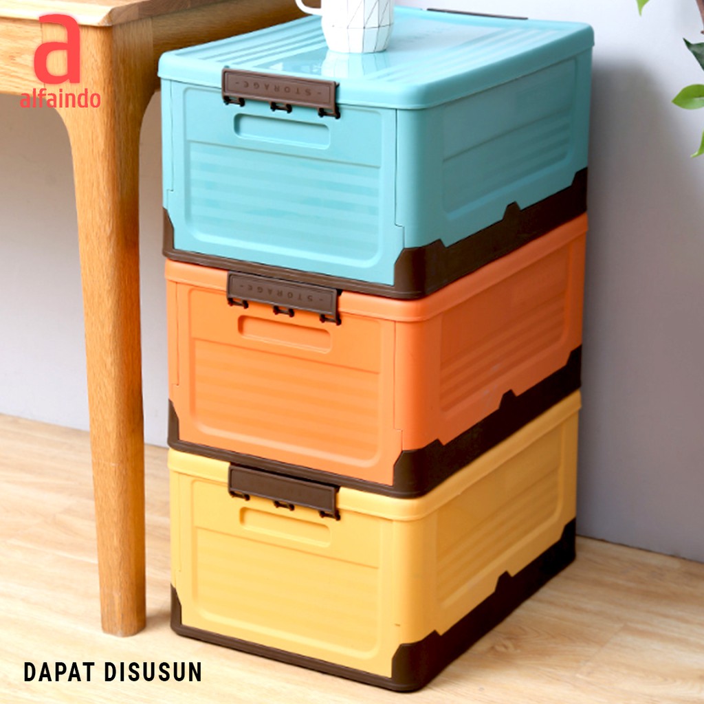 Kotak Penyimpanan Plastik Box Container Lipat Serbaguna SMALL Portable Kotak Organizer BC001