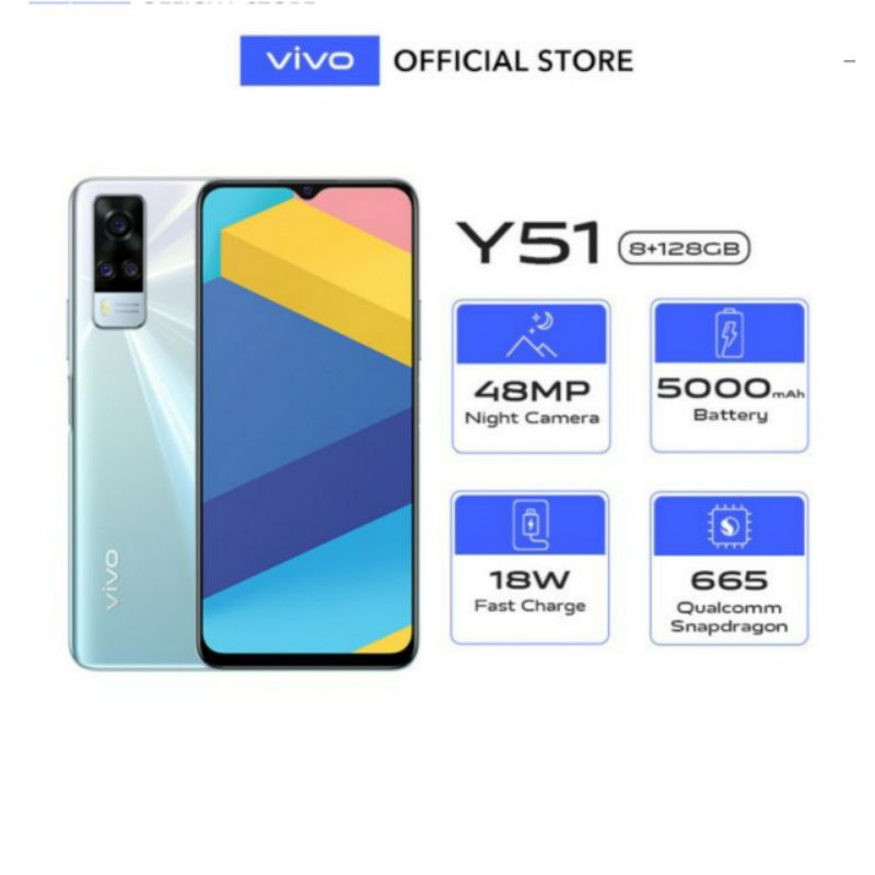 VIVO Y51 RAM 8/128 GB GARANSI RESMI