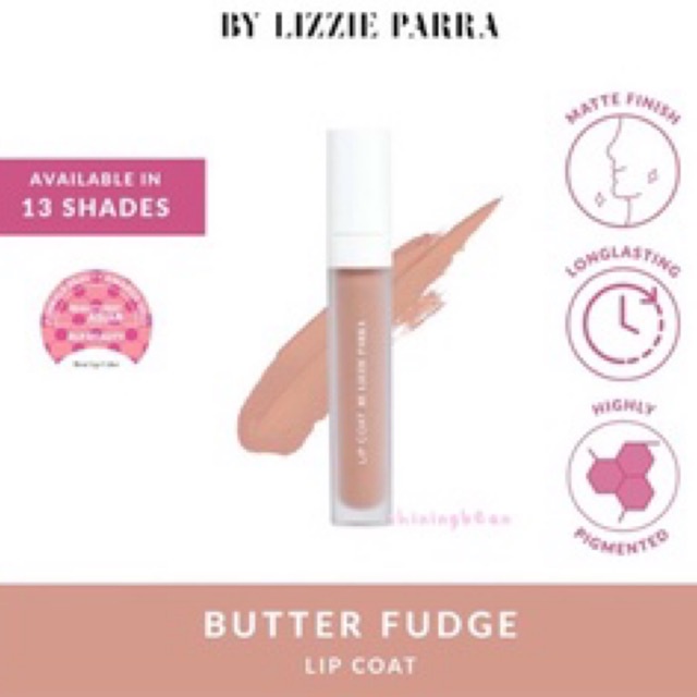 Lip Coat BLP By Lizzie Parra shade Butter Fudge