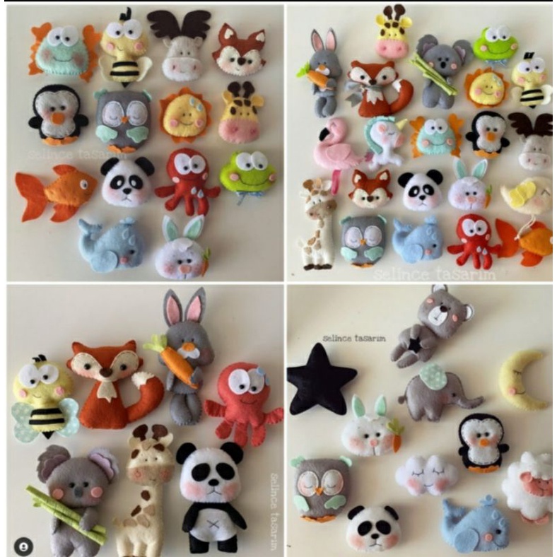 aplikasi flanel-souvenir-gantungan kunci-magnet kulkas-mainan dari flanel