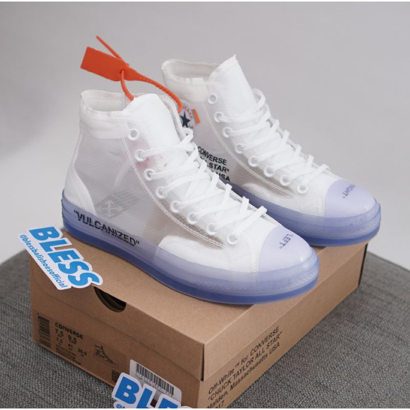 Jual CONVERSE CHUCK TAYLOR ALL STAR VULCANIZED HI OFF WHITE | Shopee  Indonesia