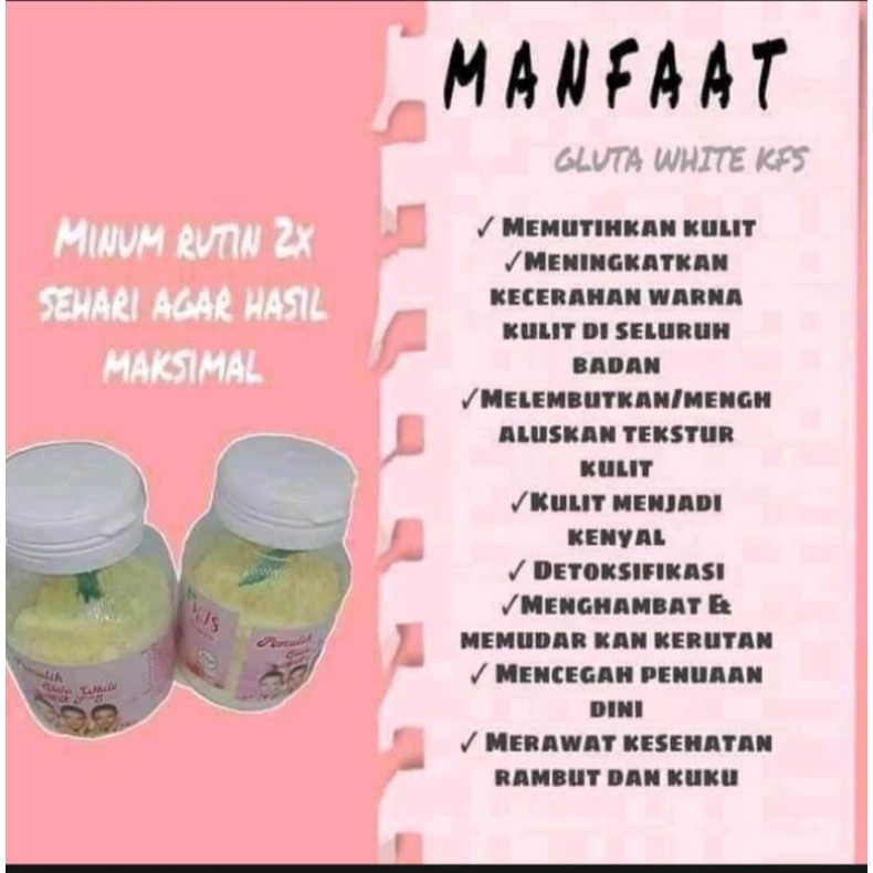 (SUSU PEMUTIH)GLUTA WHITE KFS