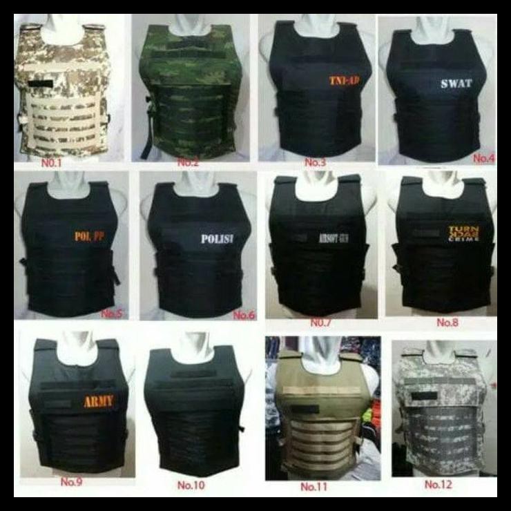 Ina jaket/rompi protector tactical swat polisi TNI BERKUALITAS Kode 1173