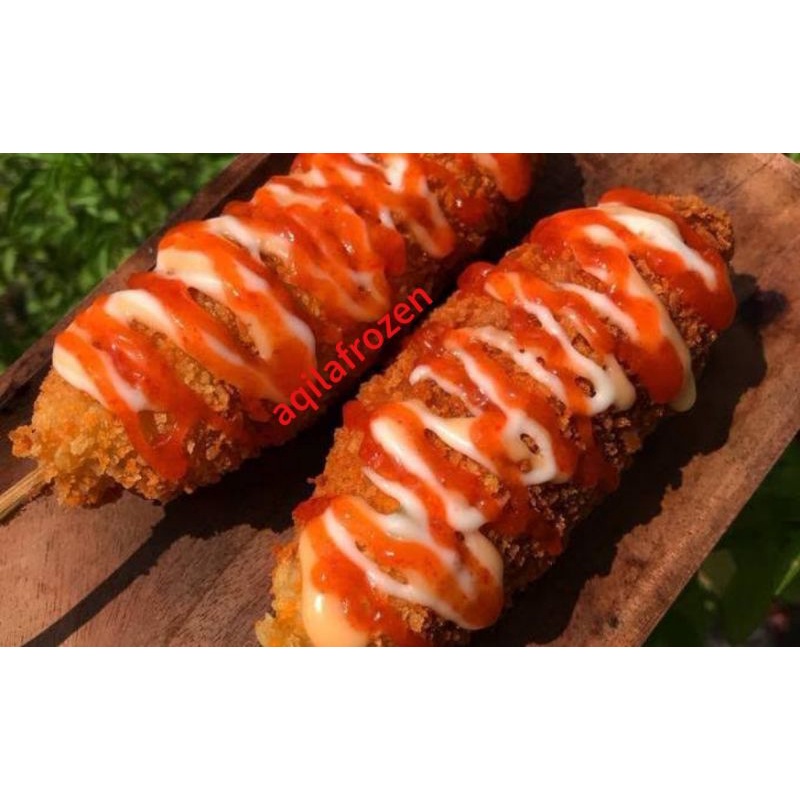 

corndog jumbo sosis Mozarella halal