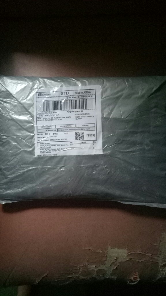 Predz_id 6478 Kemeja Batik Slimfit Pria Lengan Pendek Kemeja Batik Cowok Kerja Kantoran