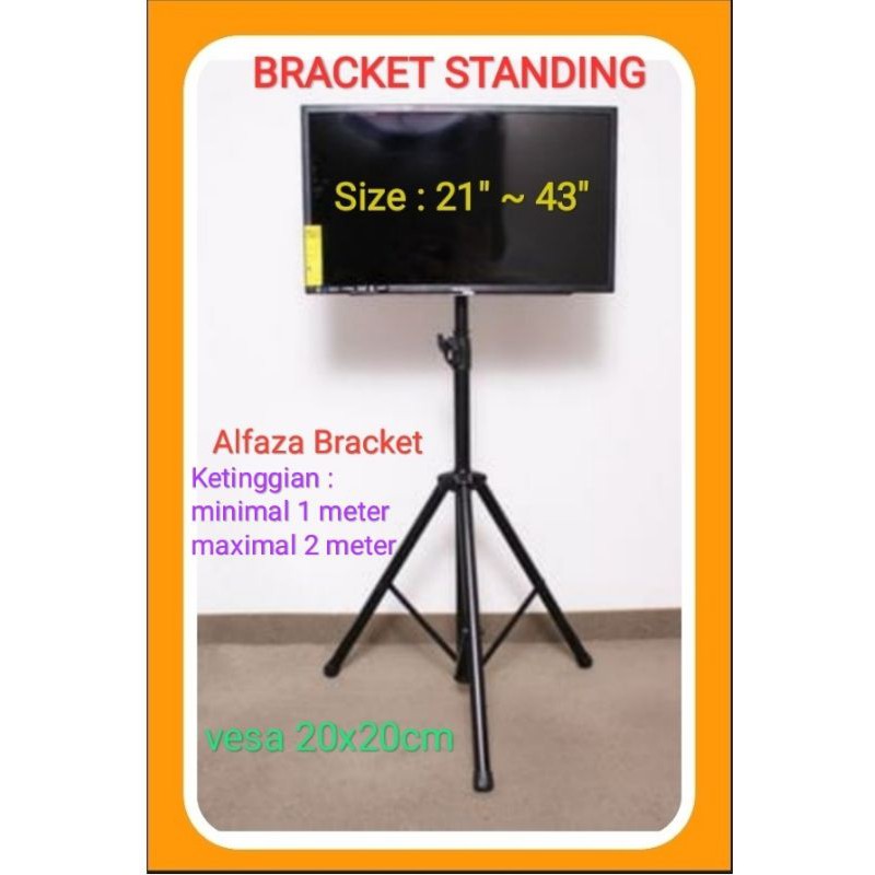 Bracket TV Breket TV Standing TV 43&quot;42&quot;40&quot;38&quot;36'32&quot;27'24'19&quot; kualitas Premium