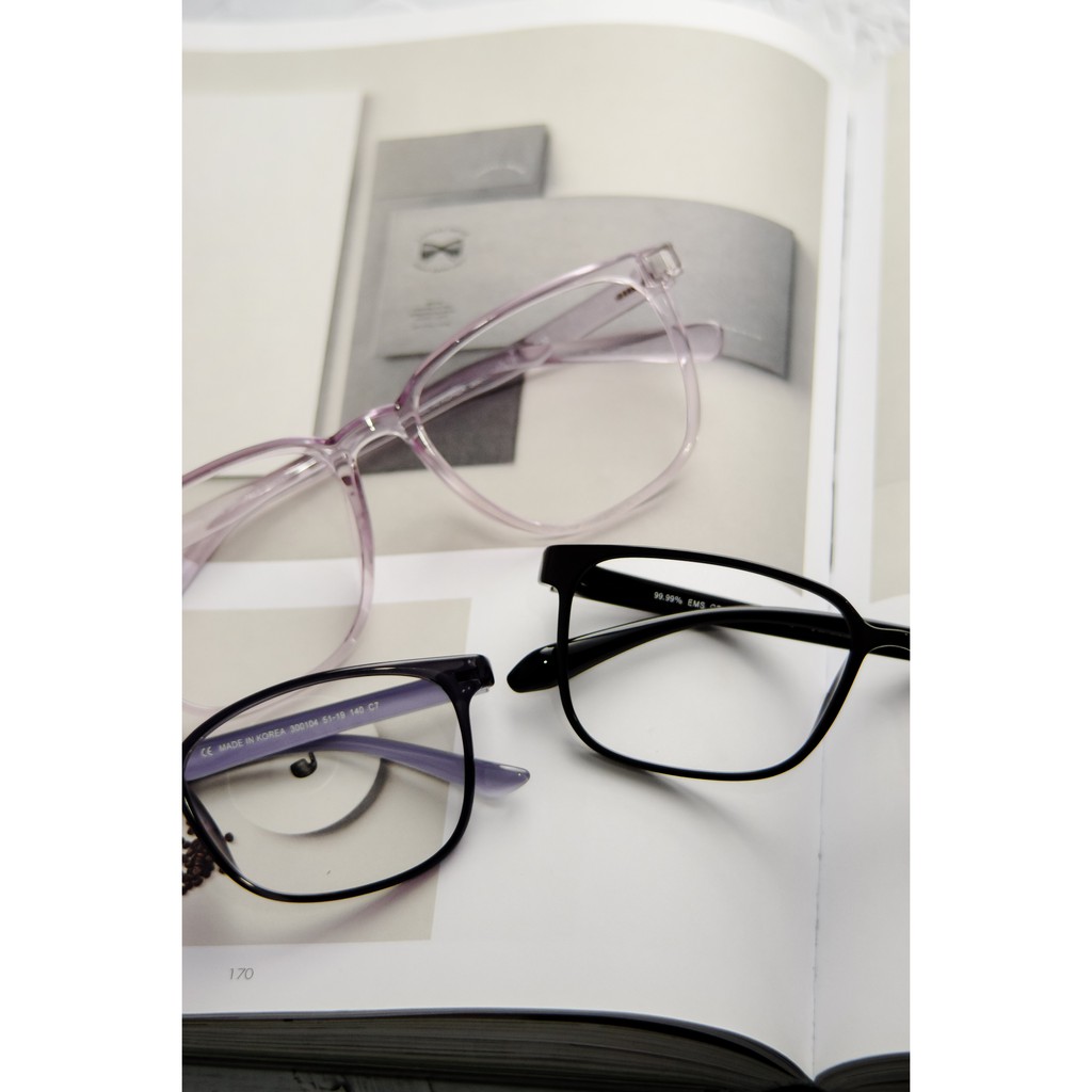 Frame Kacamata -Pria/Wanita -ZK Sidney 300V03 C32 Purple Clear- Minus- by zonakacamata