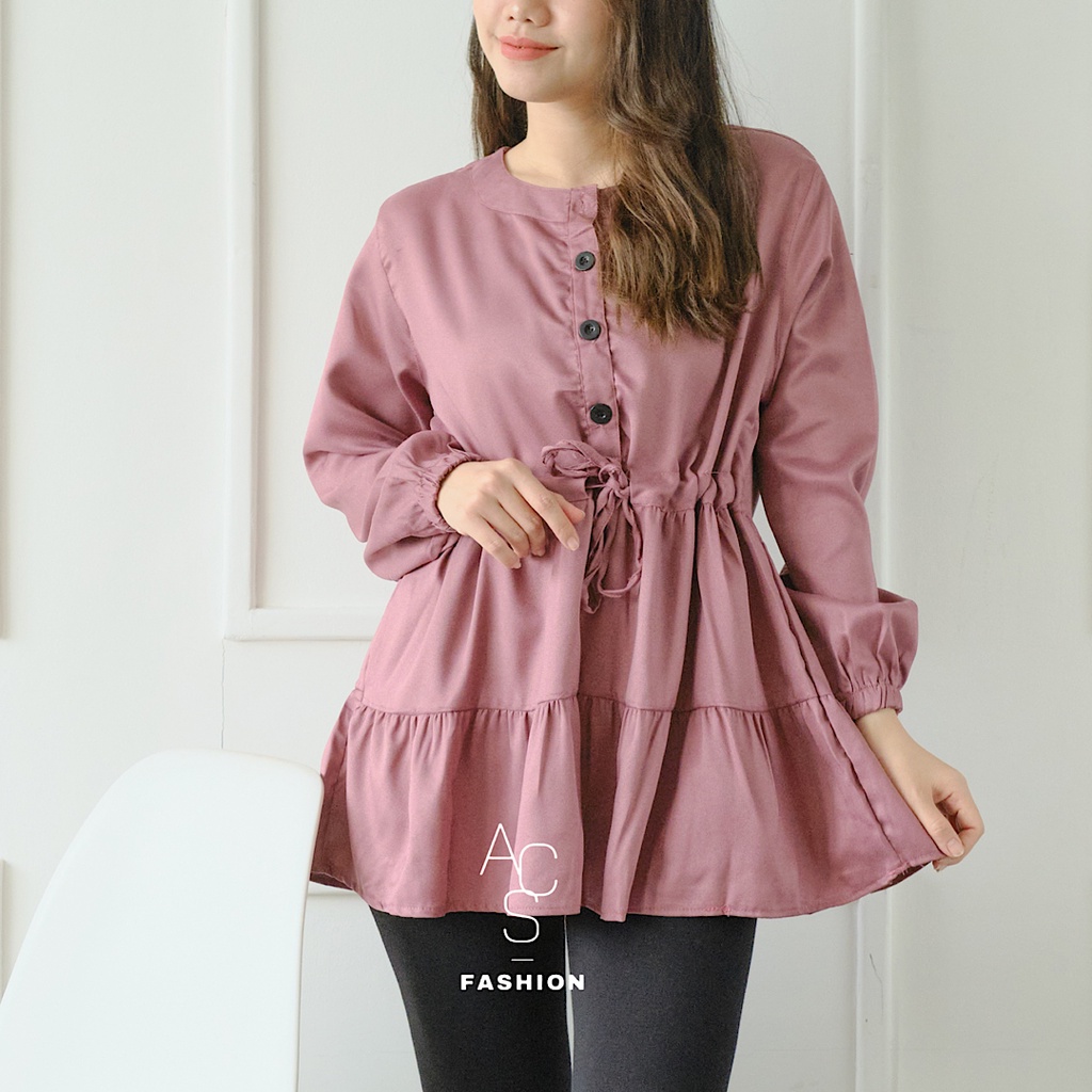 Berly Top / Kemeja Blouse / Kemeja Wanita / Blouse / Kemeja Moscrepe