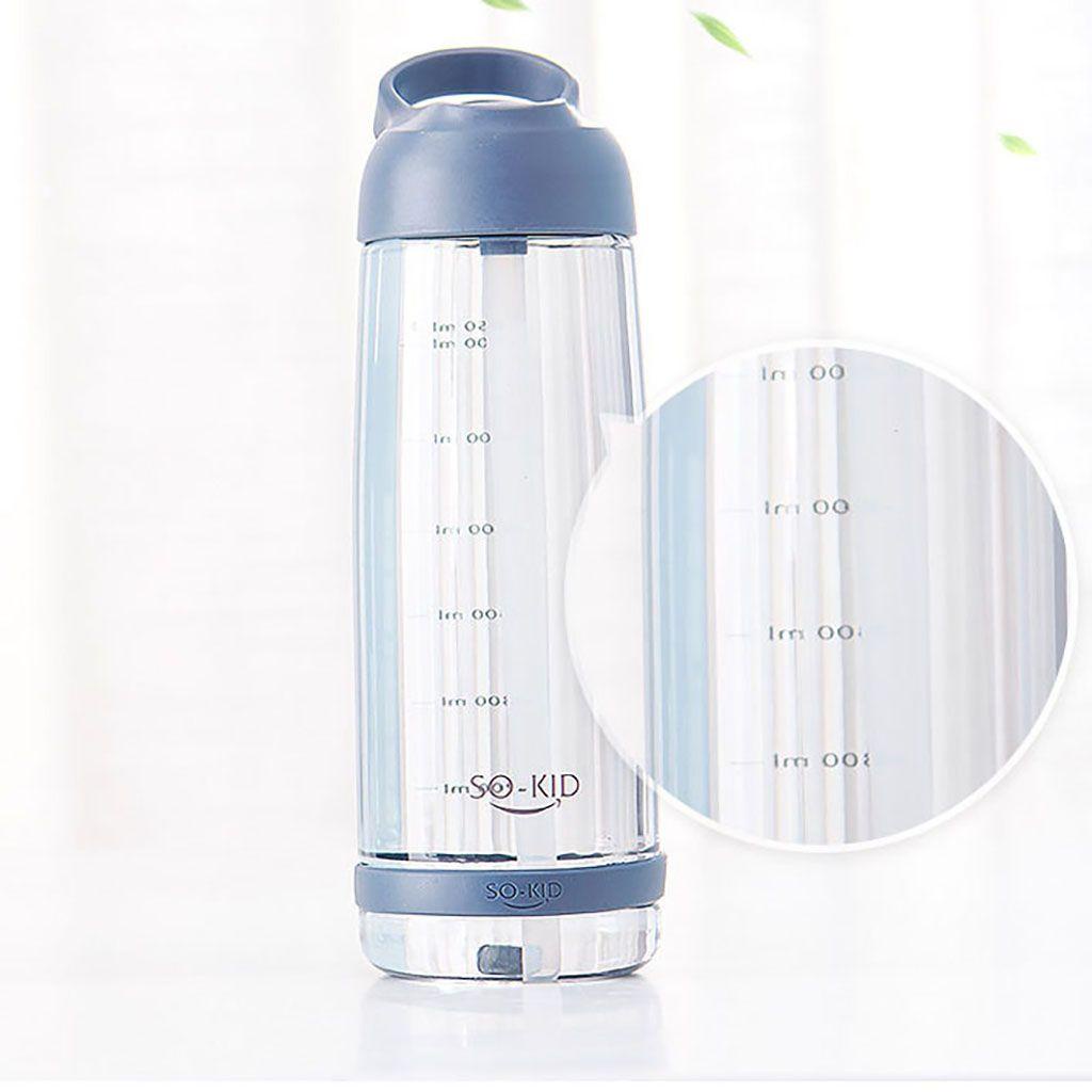 [Elegan] Botol Air Minum 1pcs Ramah Lingkungan Dengan Tutup BPA Free Bahan PC Wadah Minuman Gelas Sedotan