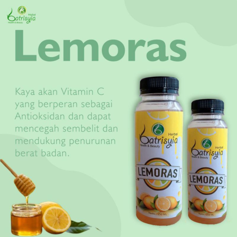 

Batrisyia Lemoras (Lemon Peras plus Madu) meredakan flu dan batuk