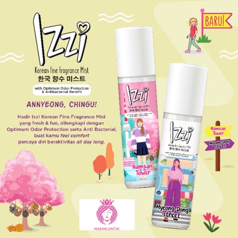 Izzi Body Mist Hijab Scent/ Korean/ Fine Fragrance