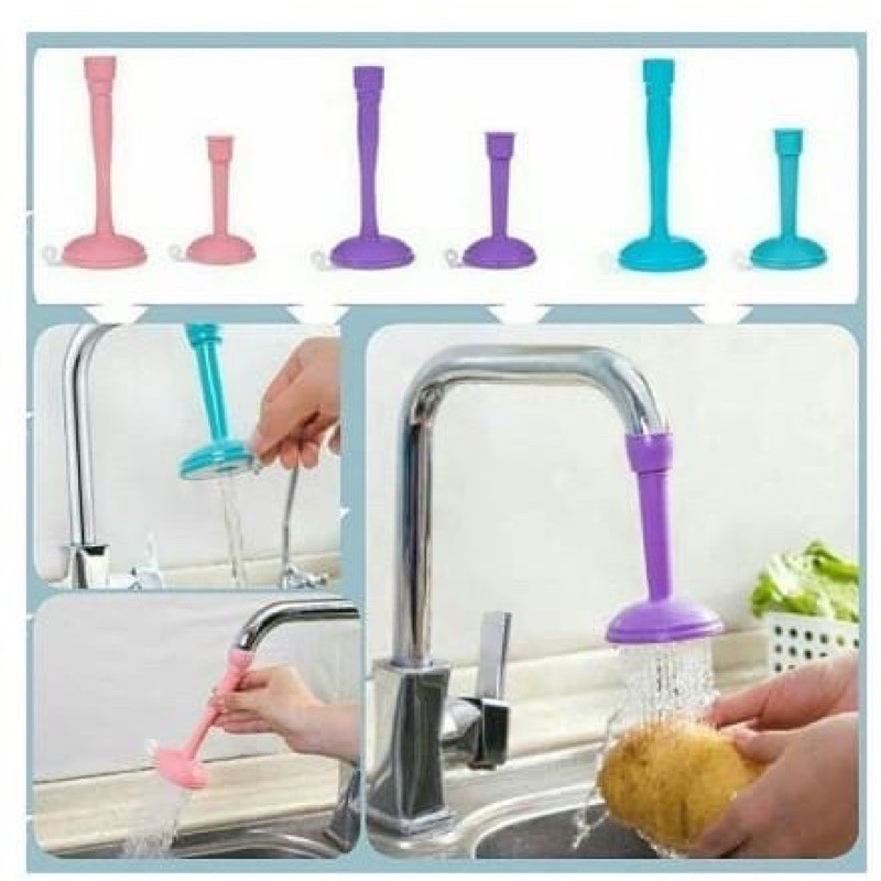 sambungan kran air wastafel elastis shower keran