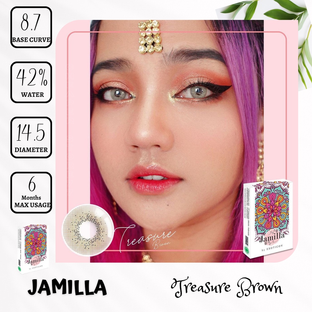 SOFTLENS X2 JAMILLA MINUS (-3.00 sd -6.00) DIA. 14.50mm / NATURAL / GREY / GREEN / LIGHT GREY / BROWN